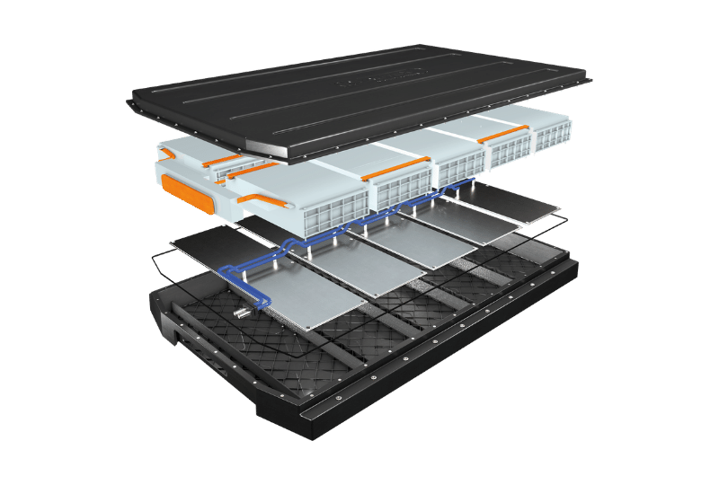 Composite battery housing BEV