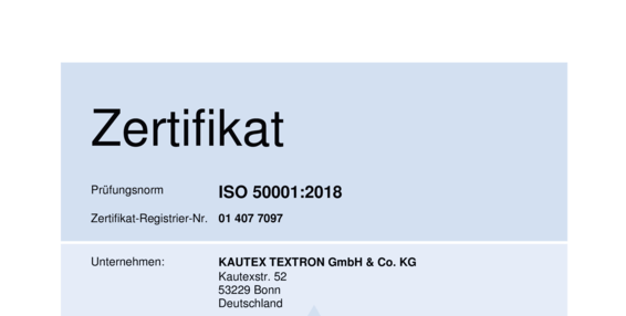 ISO 50001 Certificate DE