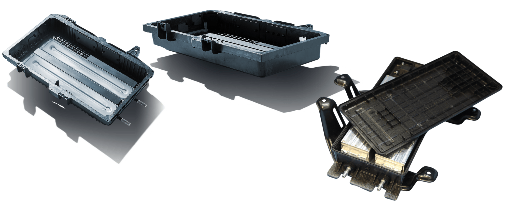 hybrid vehicle battery enclosures